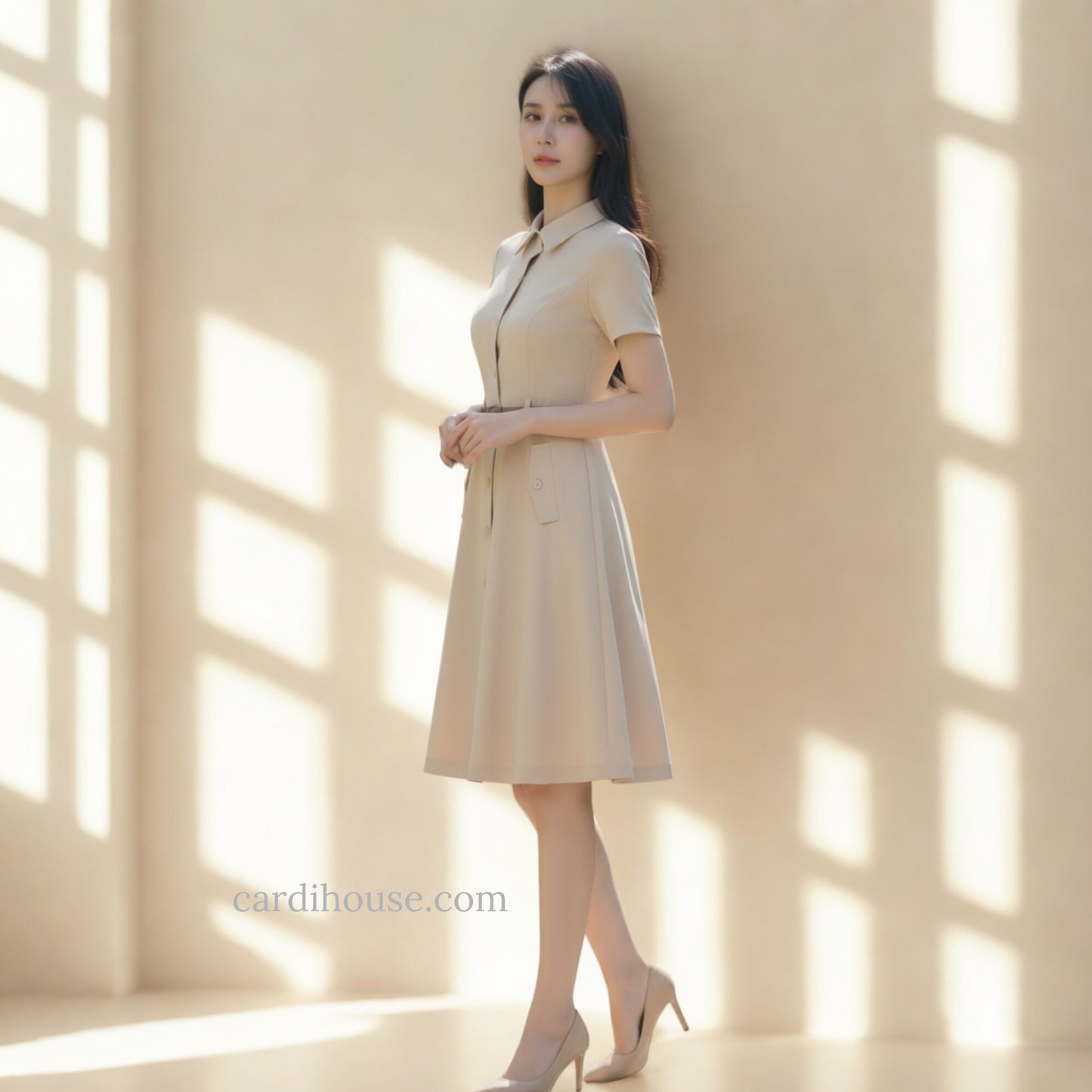 ĐẦM THIẾT KẾ DÁNG A THANH LỊCH CH-DR001