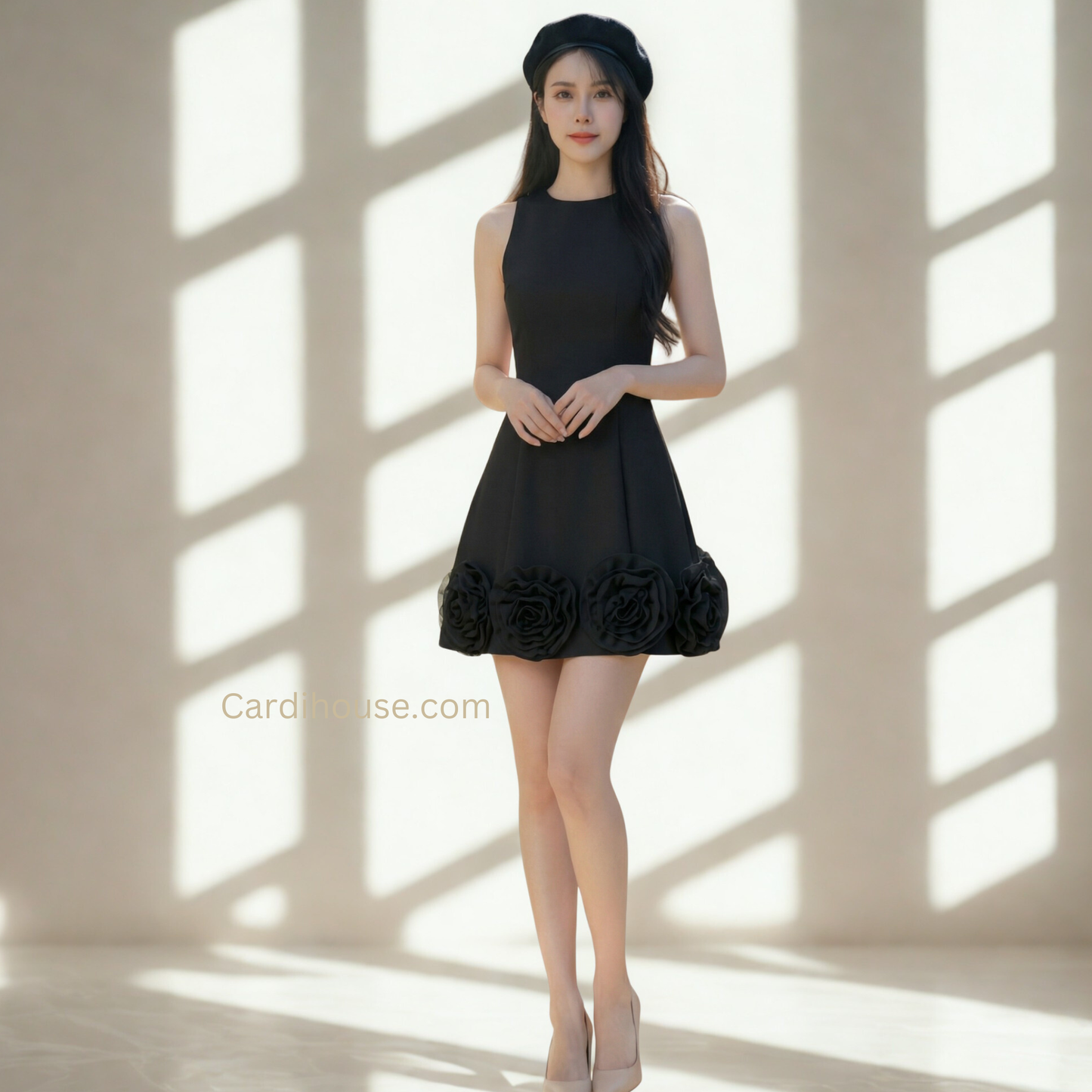 ĐẦM CỔ TRÒN THANH LỊCH CH-DR009