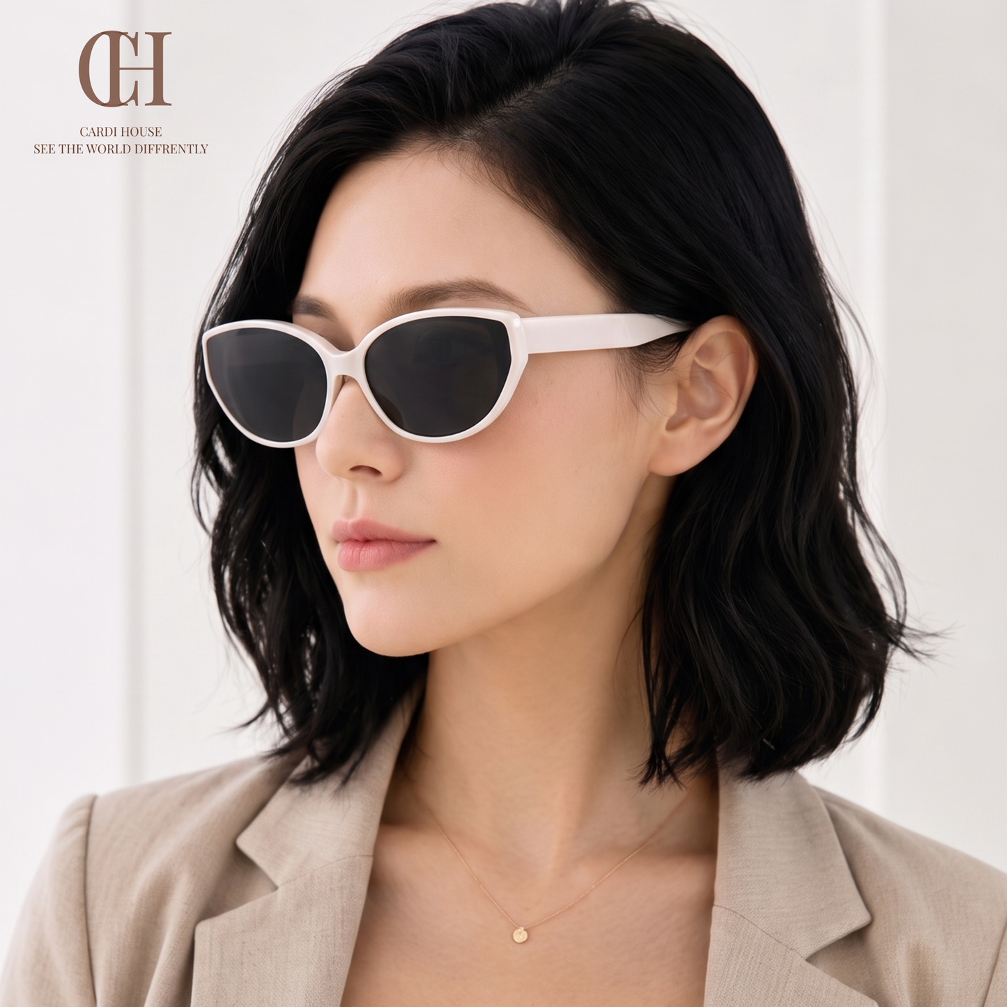 KÍNH MẮT NỮ THỜI TRANG CARDI CREAM OLIVE