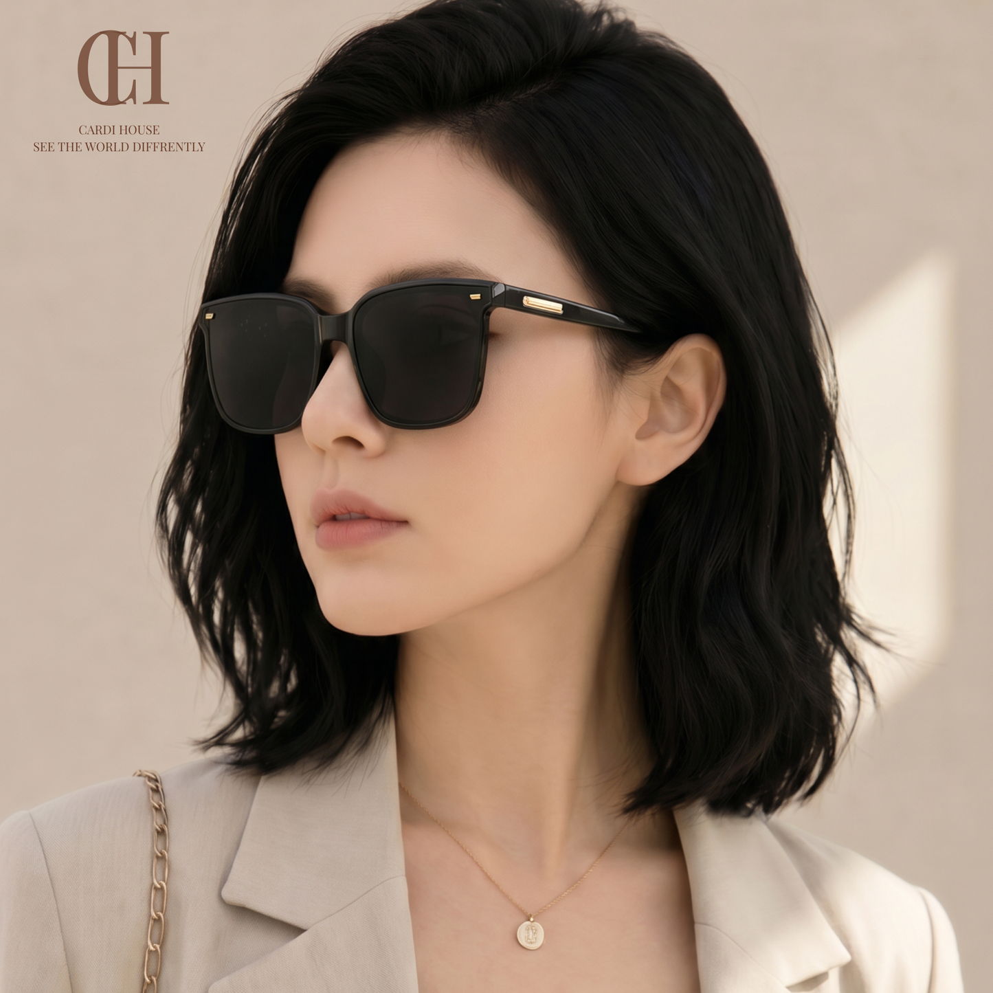 KÍNH MẮT THỜI TRANG CARDI SIGNATURE BLACK