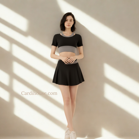 SET ĐỒ THỂ THAO NỮ MÀU ĐEN CH-PK003