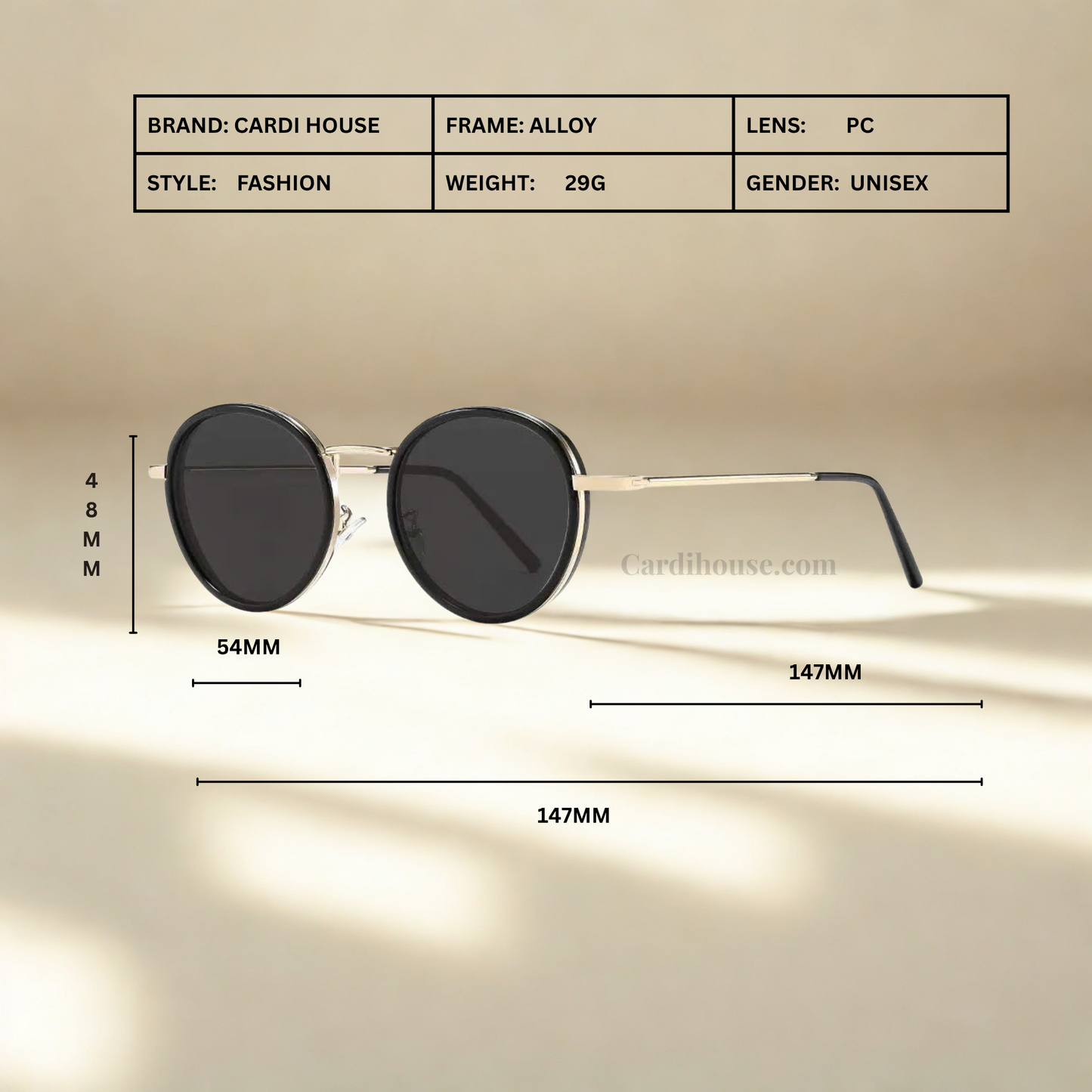 KÍNH  MÁT NỮ THỜI TRANG CARDI ECLIPSE