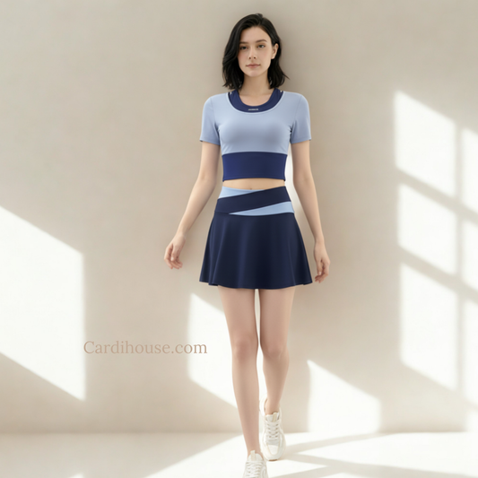 SET ĐỒ THỂ THAO NỮ MÀU XANH CH-PK004