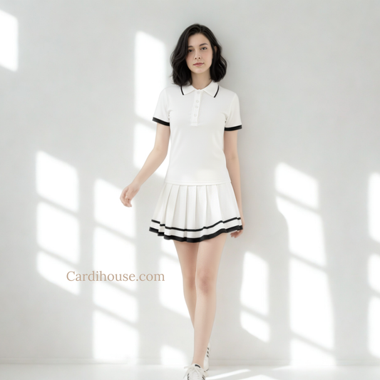 SET ĐỒ THỂ THAO NỮ MÀU TRẮNG CH-PK001