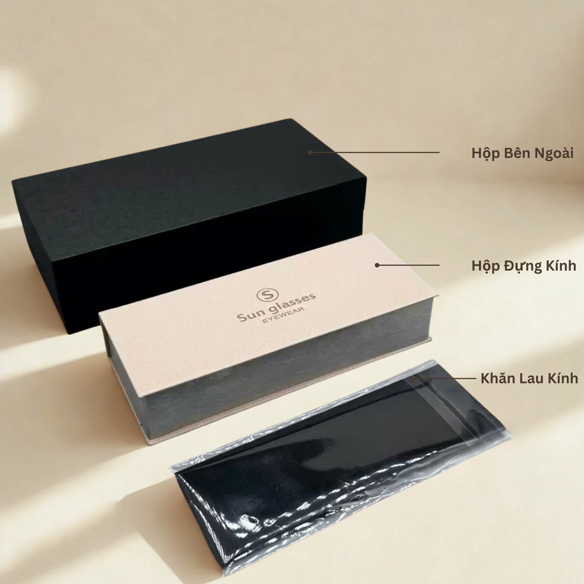 hộp phụ kiện kính mắt