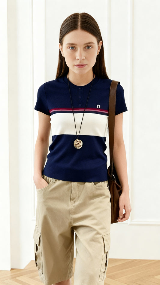 ÁO POLO LEN THÊU CHỮ M FREESIZE 40-58KG